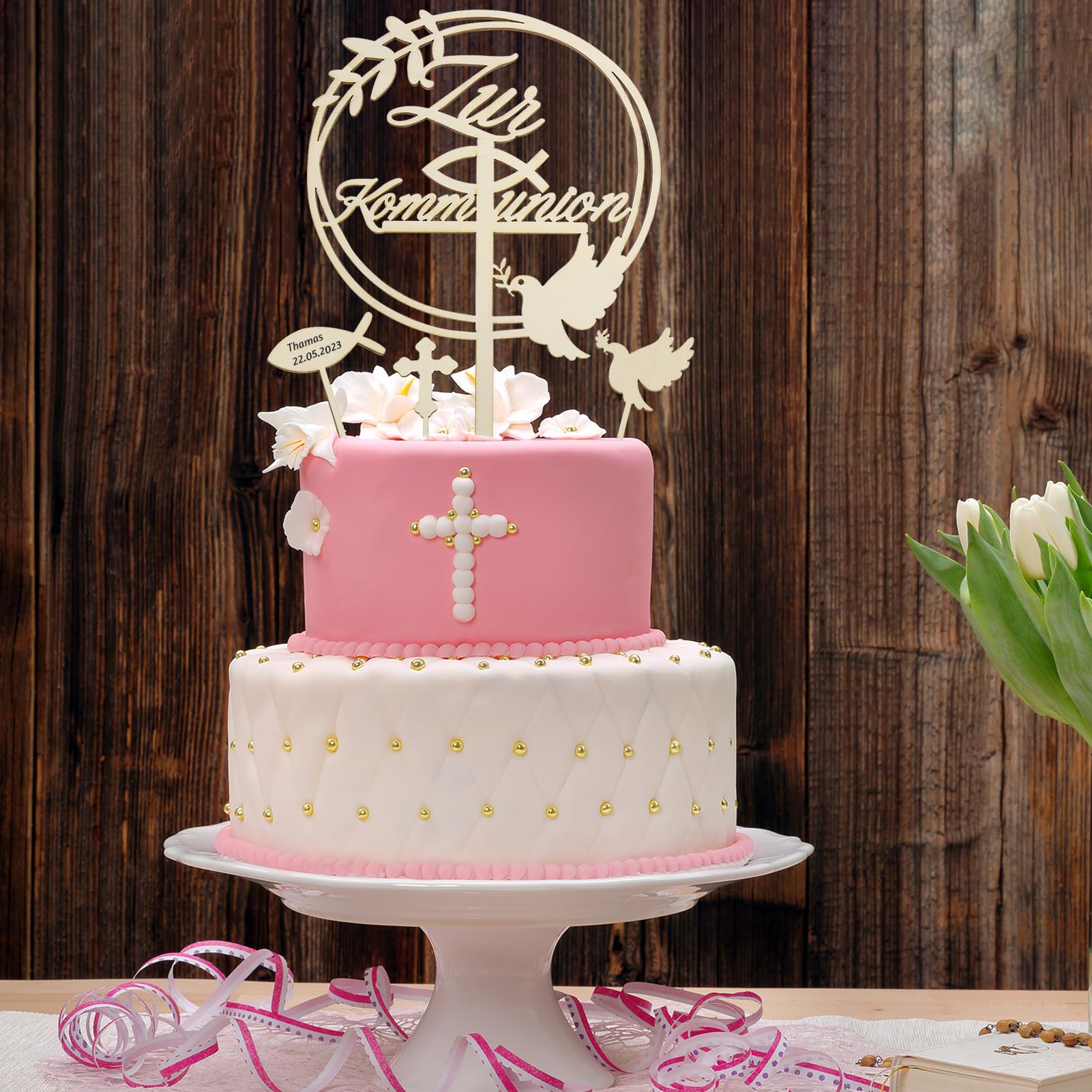 howaf-kommunion-tortendeko-cake-topper-holz-7-st-ck image 6