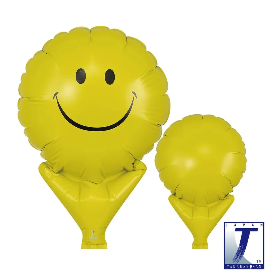 takara-upright-round-5-zoll-ballon-smiley-face-gelb image 1