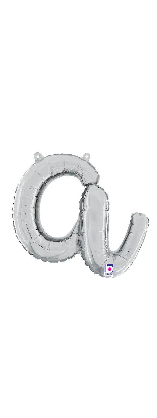 betallic-script-letter-a-folienballon-14-silber image 1
