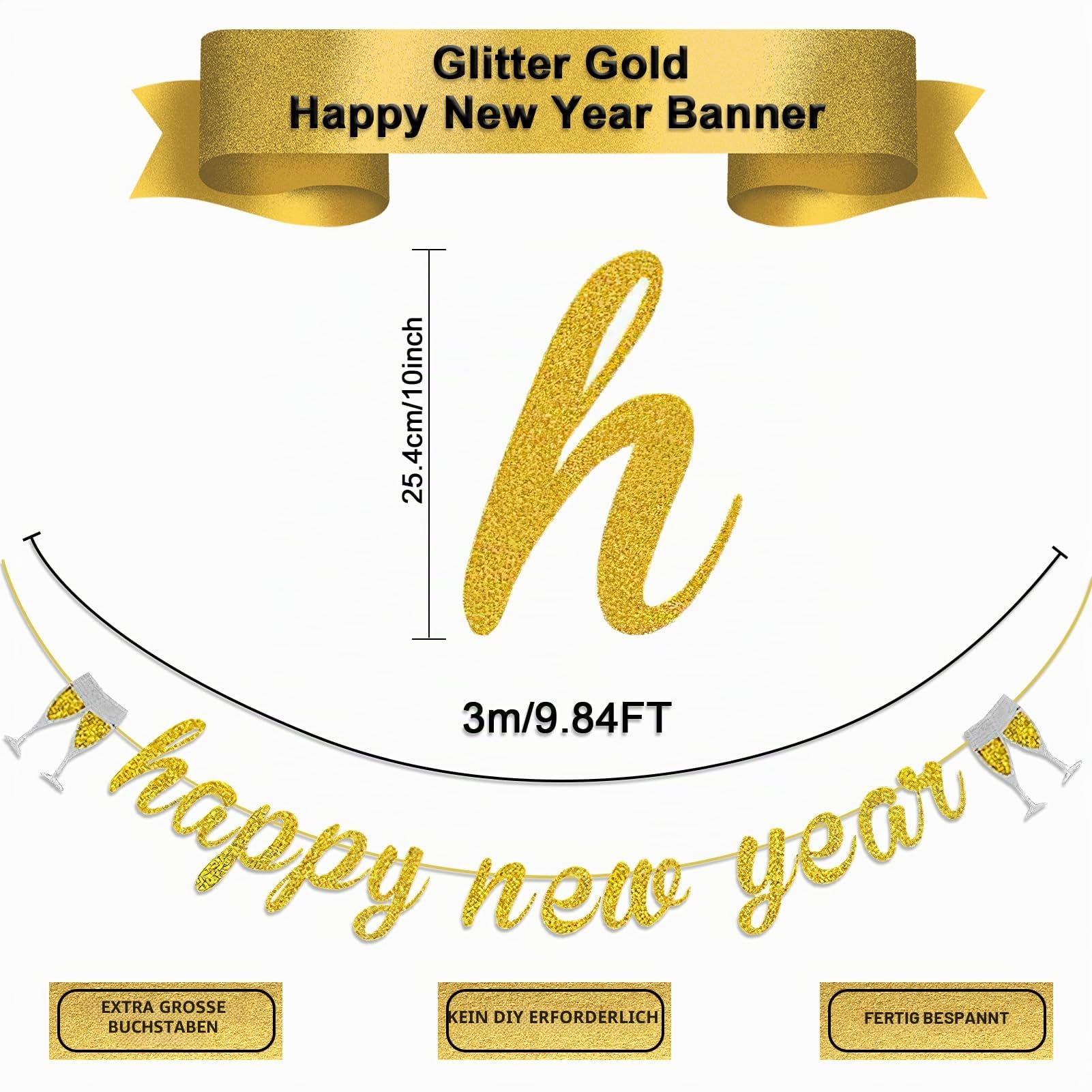 howaf-silvester-deko-2027-girlande-happy-new-year-gold image 3