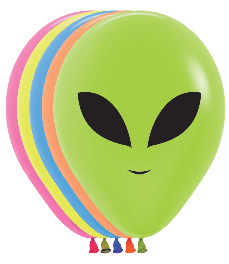 betallic-latex-balloons-alien-assortment-luftballons-11-50er-neon-mix image 1
