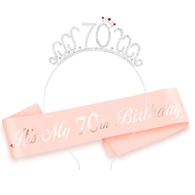 howaf-70-geburtstag-sch-rpe-und-tiara-ros-gold-set image 1