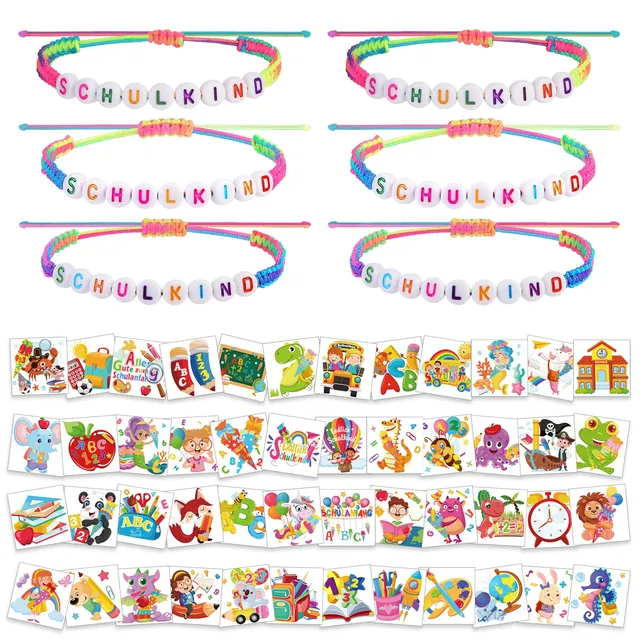 howaf-endlich-schulkind-armband-tattoos-54-teilig image 1