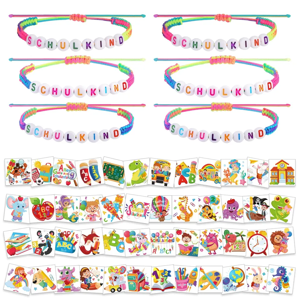 howaf-endlich-schulkind-armband-tattoos-54-teilig image 1