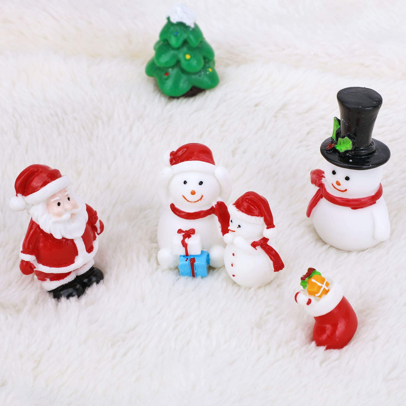 howaf-weihnachtsfiguren-mini-deko-set-harz-14-teilig-schneemann image 5