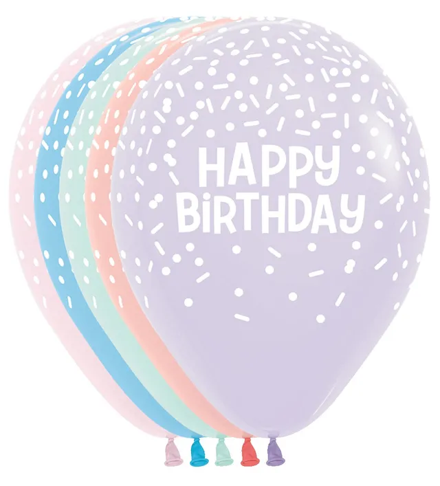 betallic-latex-happy-birthday-sprinkles-luftballon-11-50-stk image 1