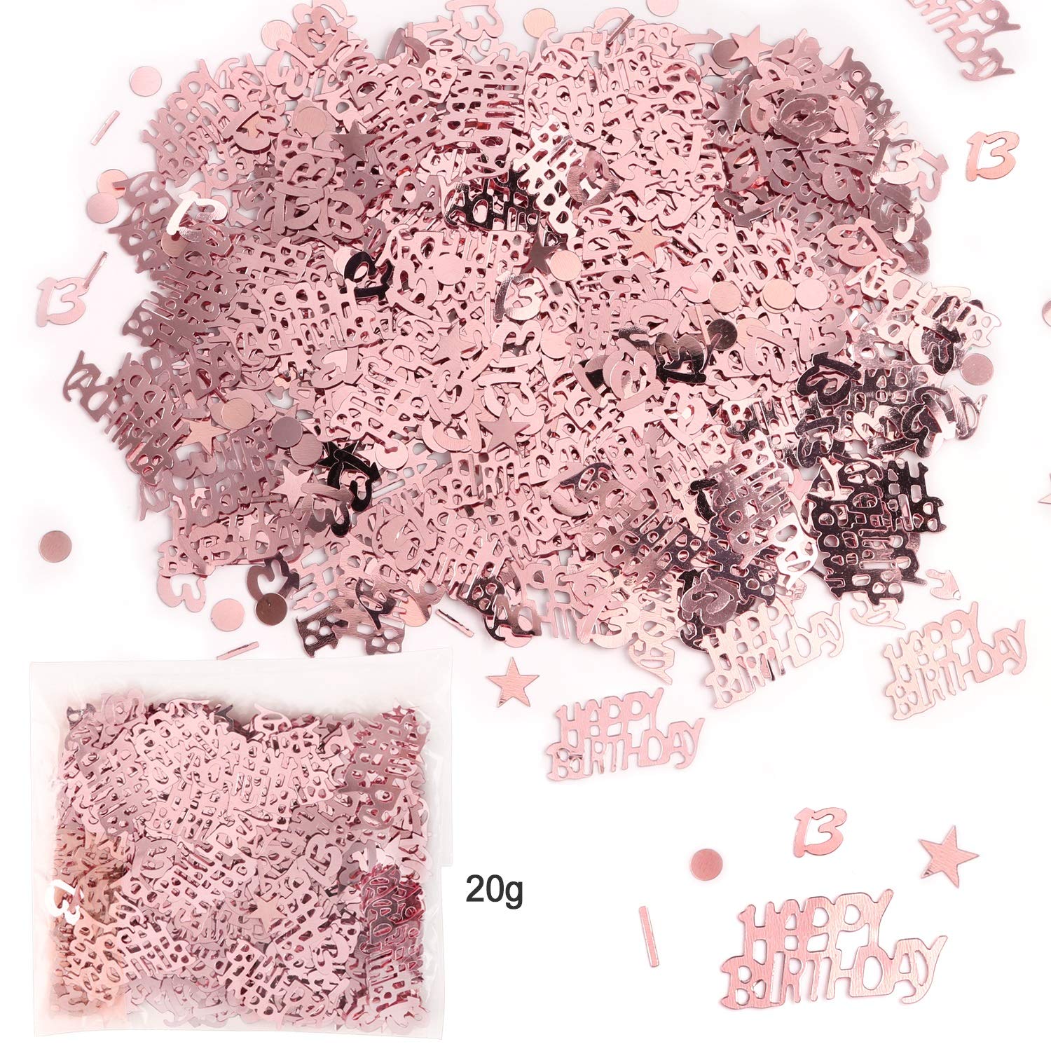 howaf-13-geburtstag-deko-rosegold-h-ngedeko-set image 3