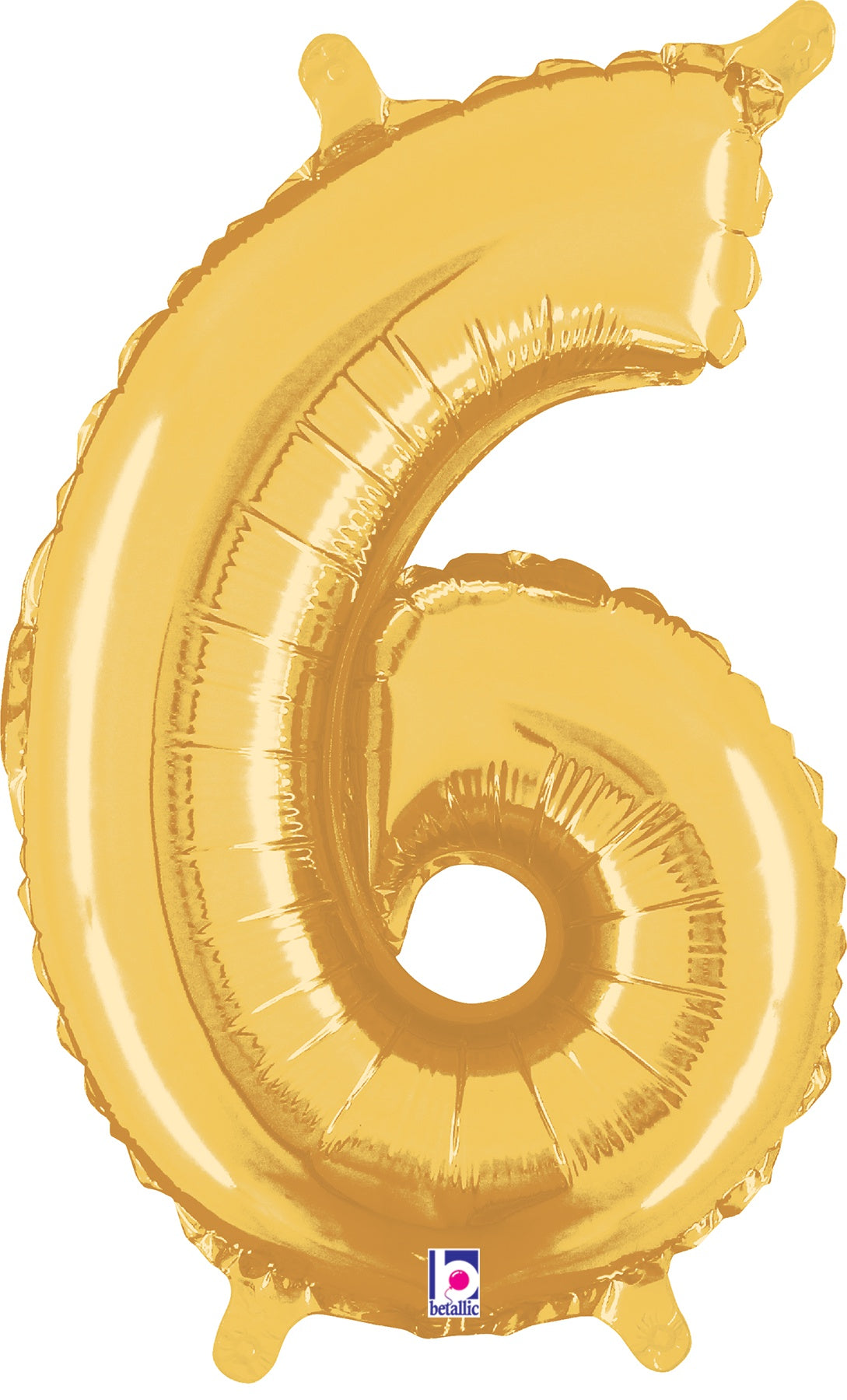 betallic-zahlen-folienballon-6-gold-14-zoll-junior image 2