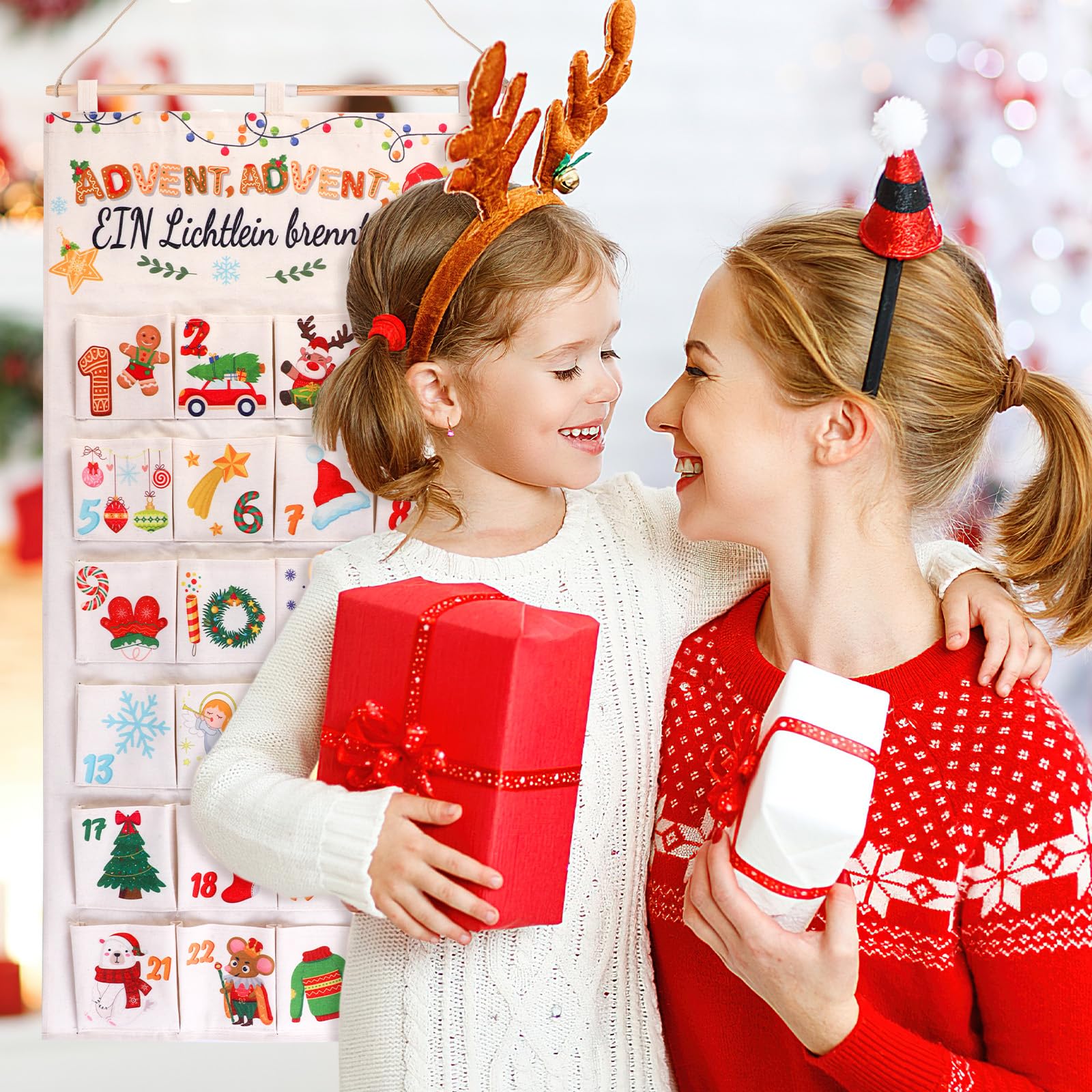 howaf-adventskalender-stoff-wandkalender-set-a-24-taschen-wiederverwendbar image 6