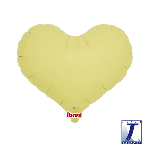 takara-ibrex-jelly-heart-14-zoll-luftballon-pastel-yellow image 1