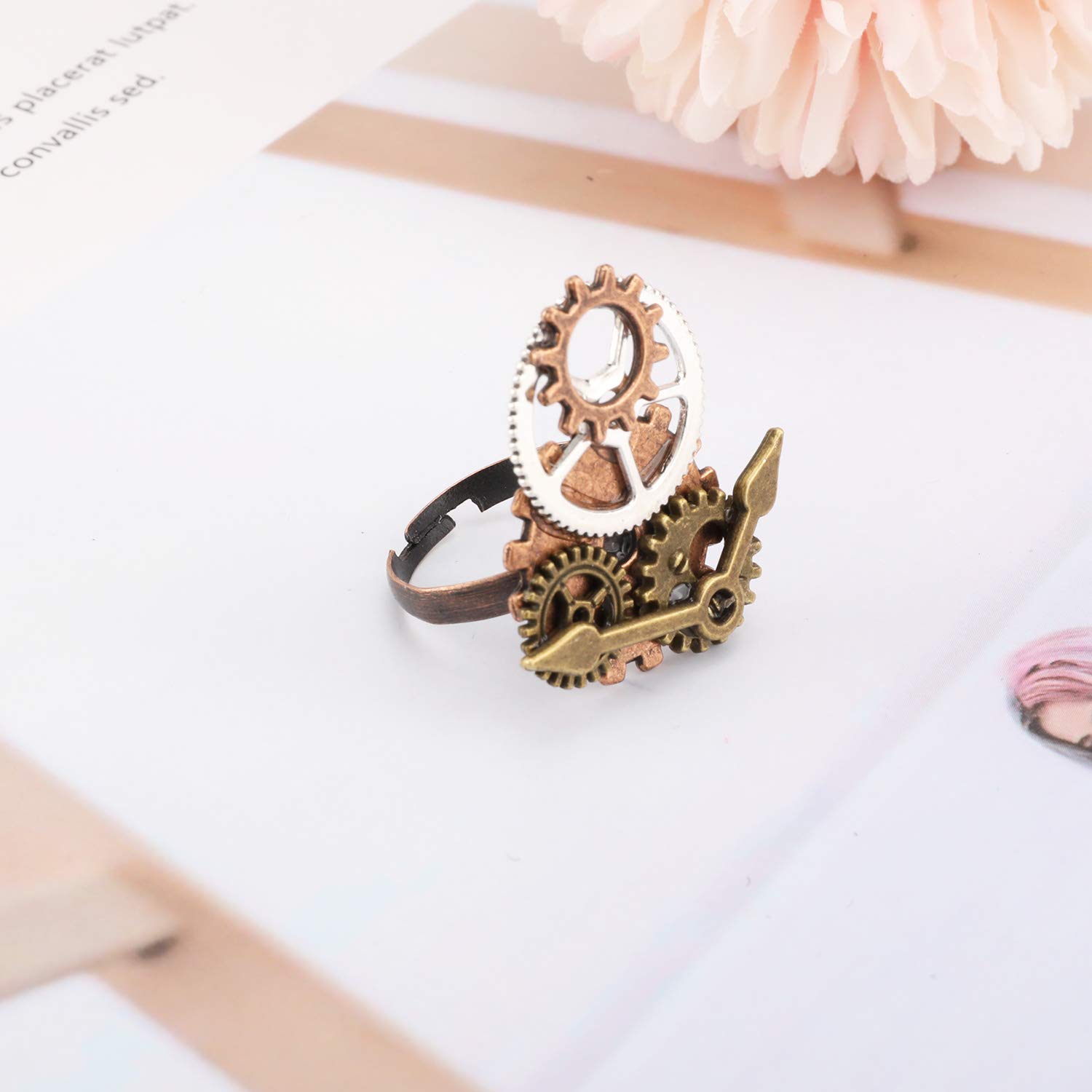 howaf-steampunk-schmuck-set-damen-kette-ohrringe-ring image 5