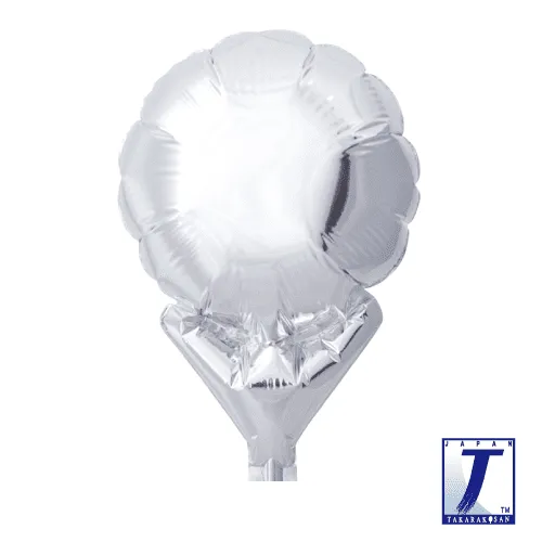 takara-upright-round-5-folienballon-metallic-silber-rund image 1