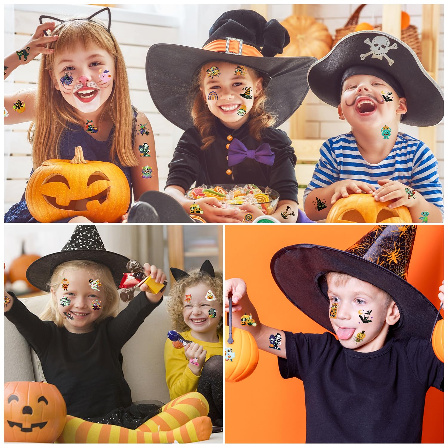 howaf-temporary-tattoos-kinder-halloween-glitzer-96-blatt image 6