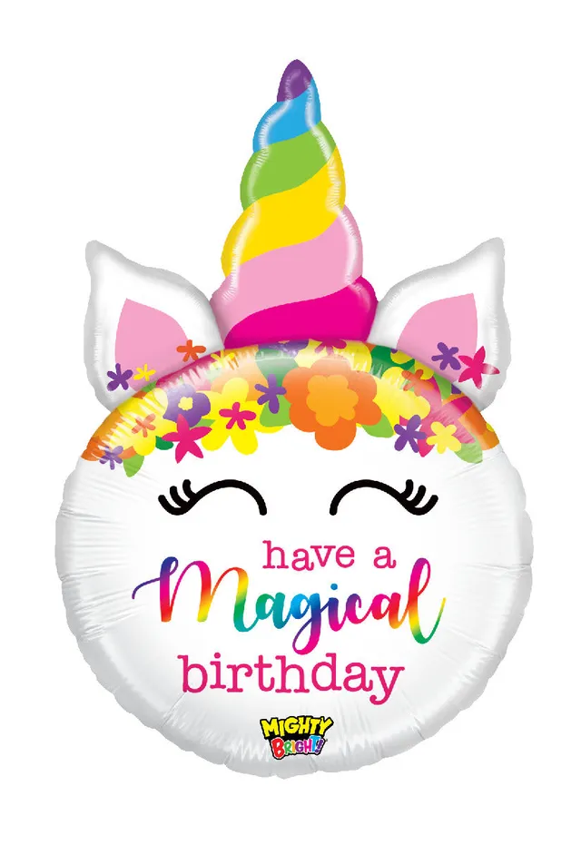 betallic-mighty-bright-birthday-unicorn-ballon-27-zoll image 1