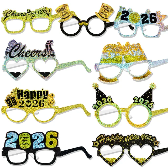 howaf-silvester-brille-2026-18-st-ck-papier-foto-requisiten image 1