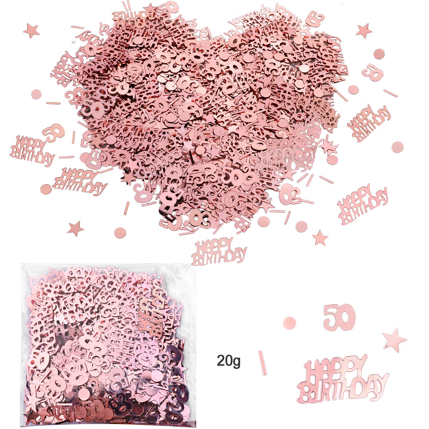howaf-50-geburtstag-deko-h-ngedeko-ros-gold-30-tlg-konfetti image 3