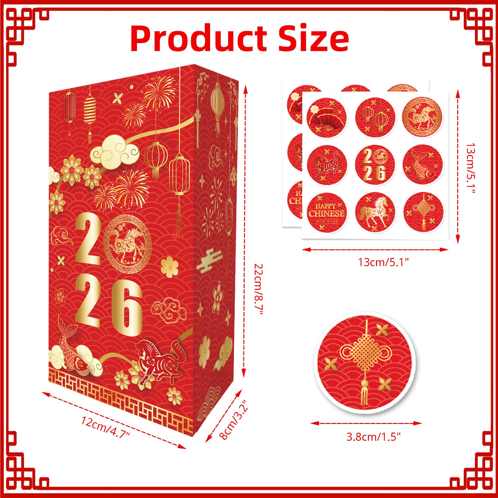 howaf-chinesisches-neujahr-geschenkt-ten-12-st-ck-pferd image 2