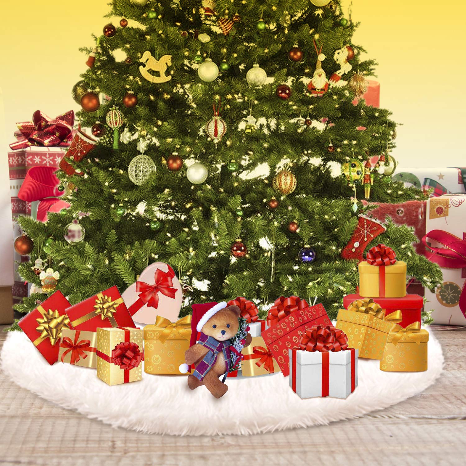 howaf-weihnachtsbaumrock-wei-schneeflocke-78-cm-pl-sch image 6