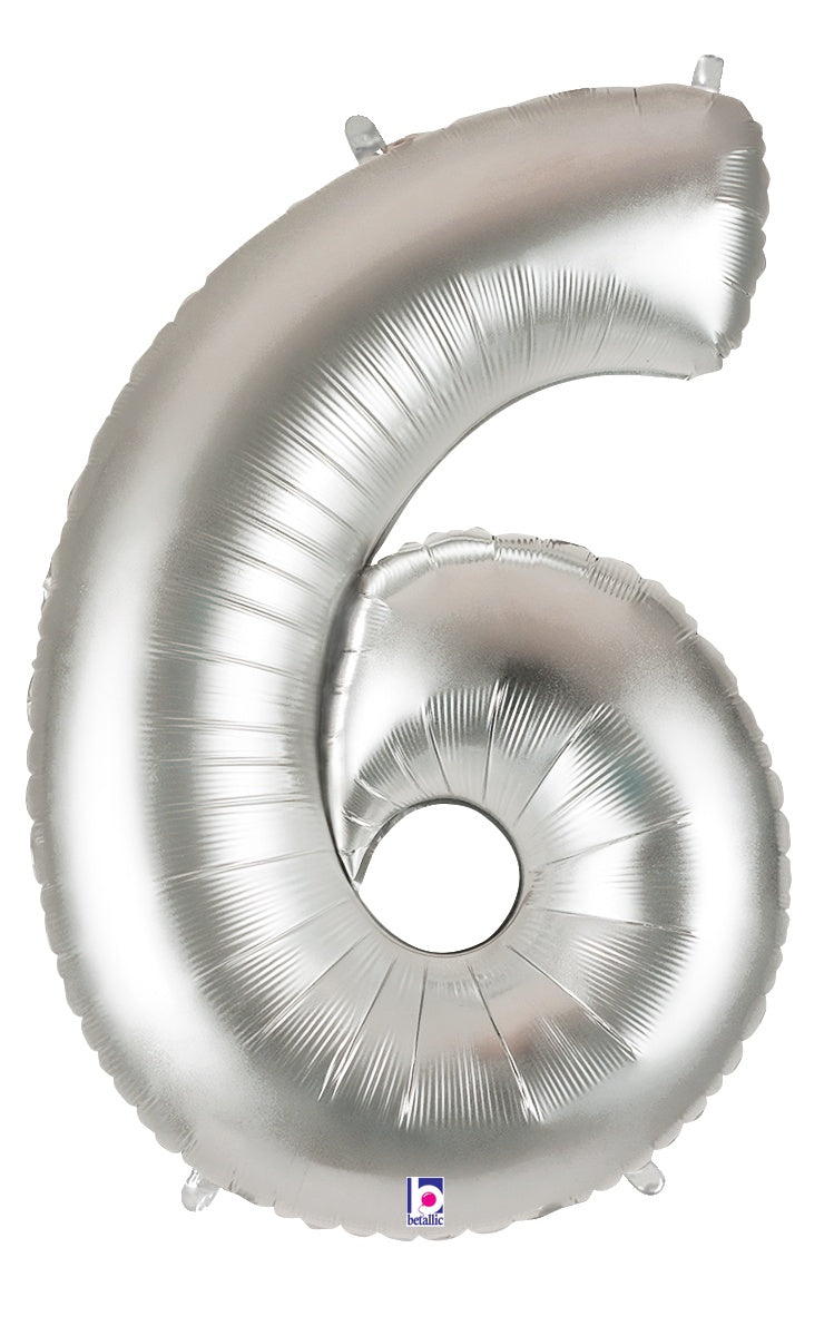 betallic-foil-number-6-zahlenballon-silber-megaloon image 1