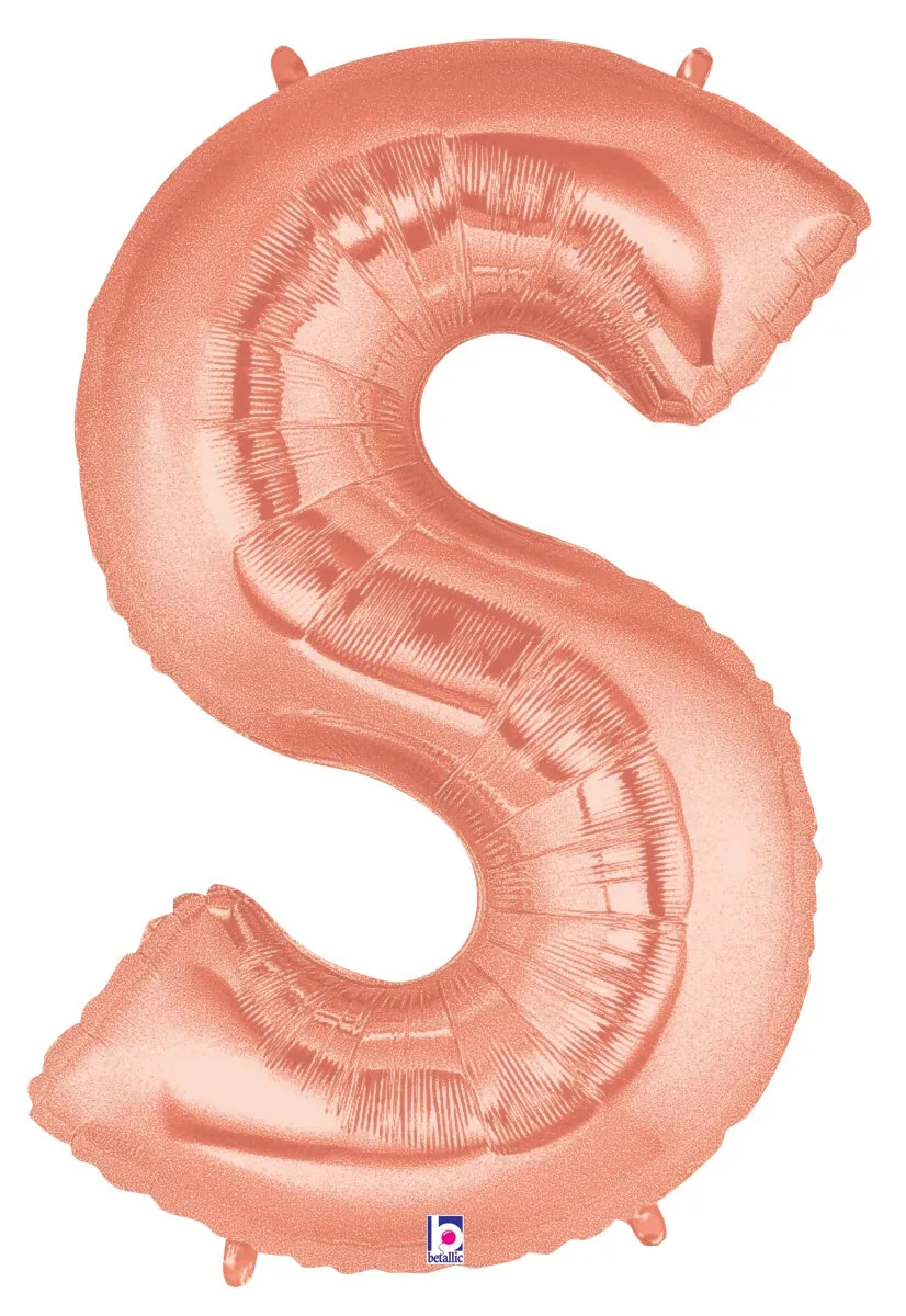 betallic-letter-s-folienballon-14-zoll-rose-gold image 1