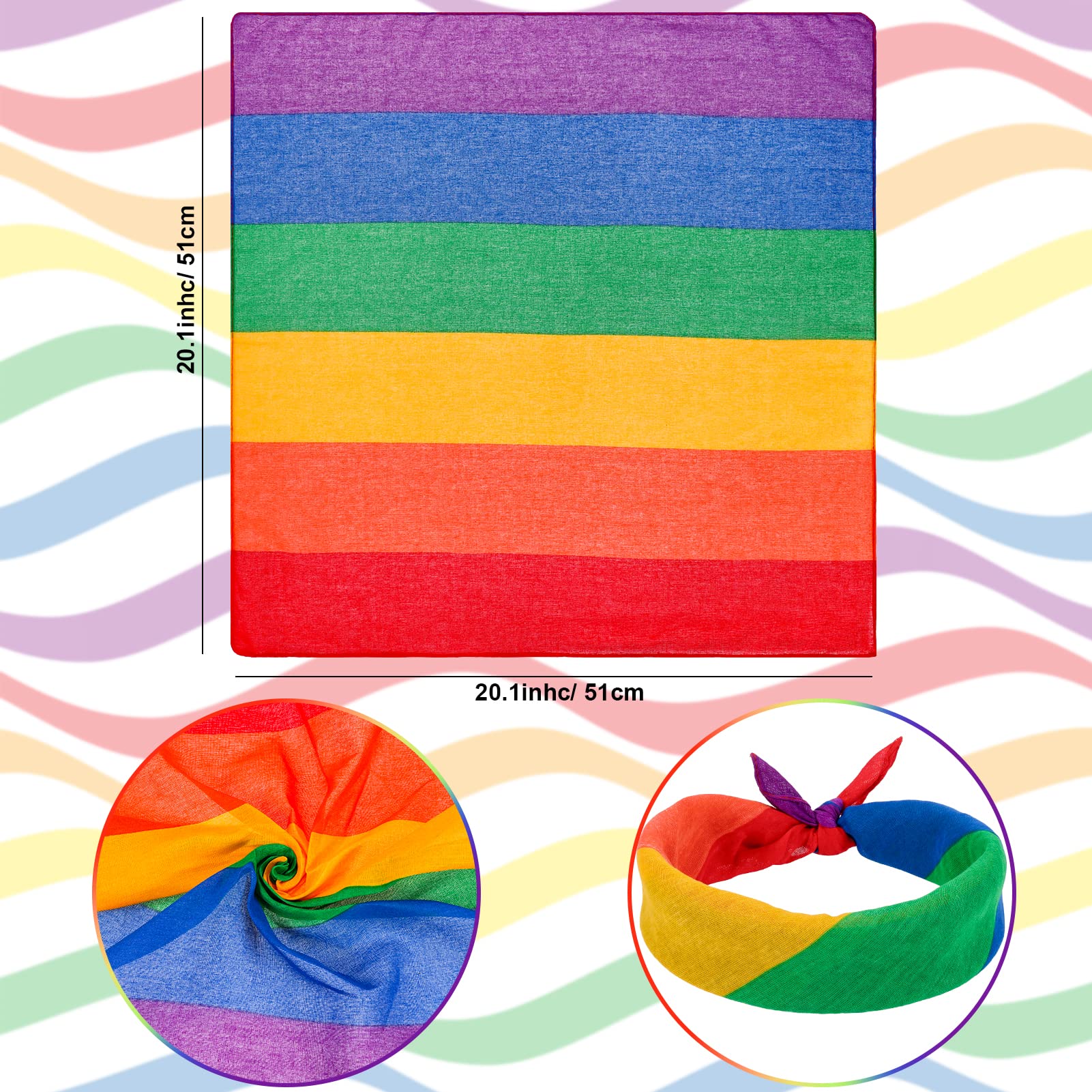 howaf-regenbogen-accessoires-6-teilig-pride-set-mit-bandana image 3