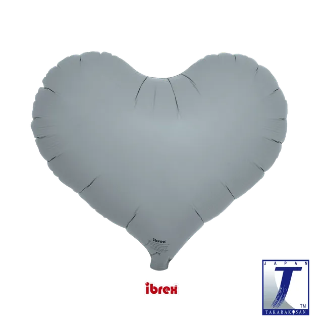 takara-ibrex-jelly-heart-14-zoll-herzballon-blue-gray image 1