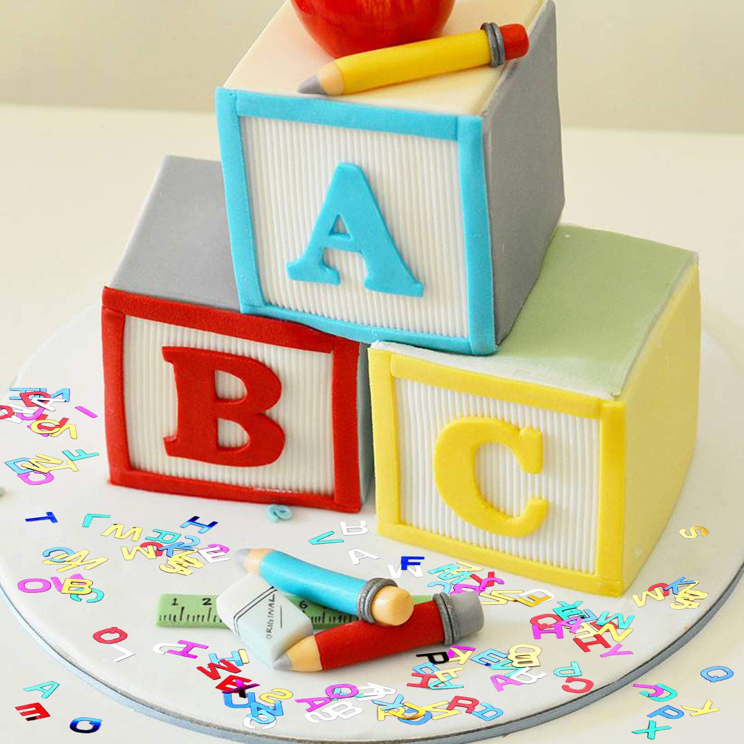 howaf-abc-buchstaben-konfetti-einschulung-40g-bunt-tischdeko image 5