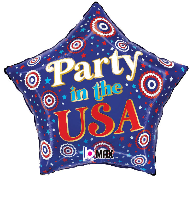 betallic-foil-balloons-party-in-the-usa-folienballon-19-zoll image 1