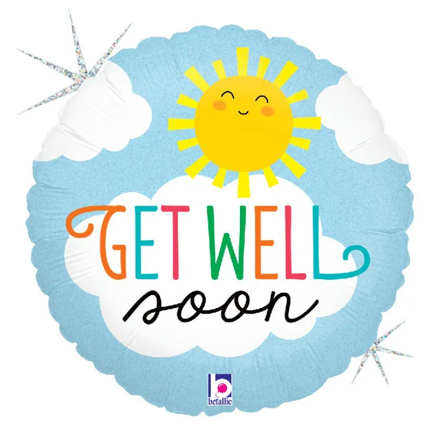 betallic-get-well-soon-sun-folienballon-18-holografisch image 1