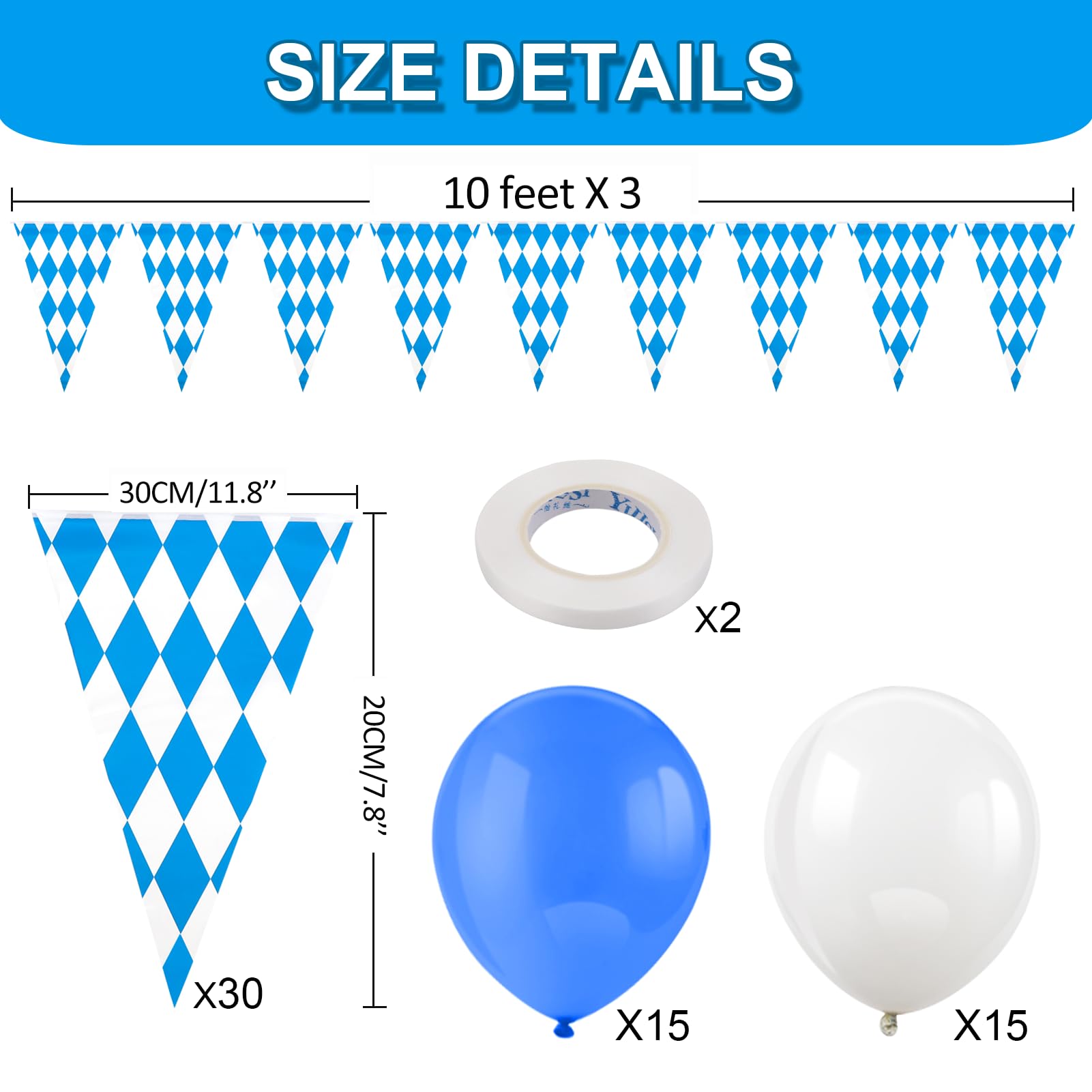 howaf-oktoberfest-deko-set-wimpelkette-30-luftballons image 2