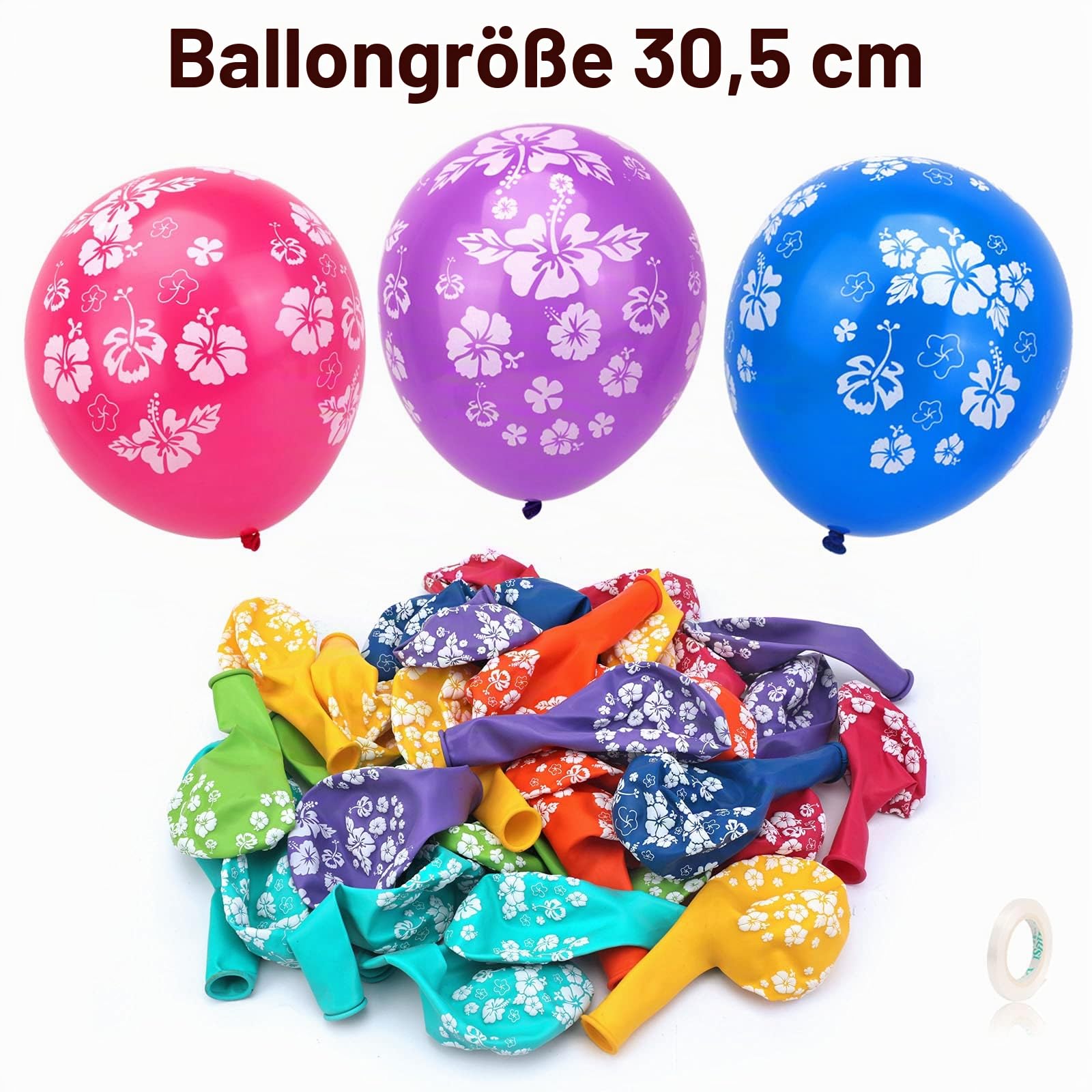 howaf-hawaii-luftballons-35-stk-latex-hibiskus-bunt-12-zoll image 3