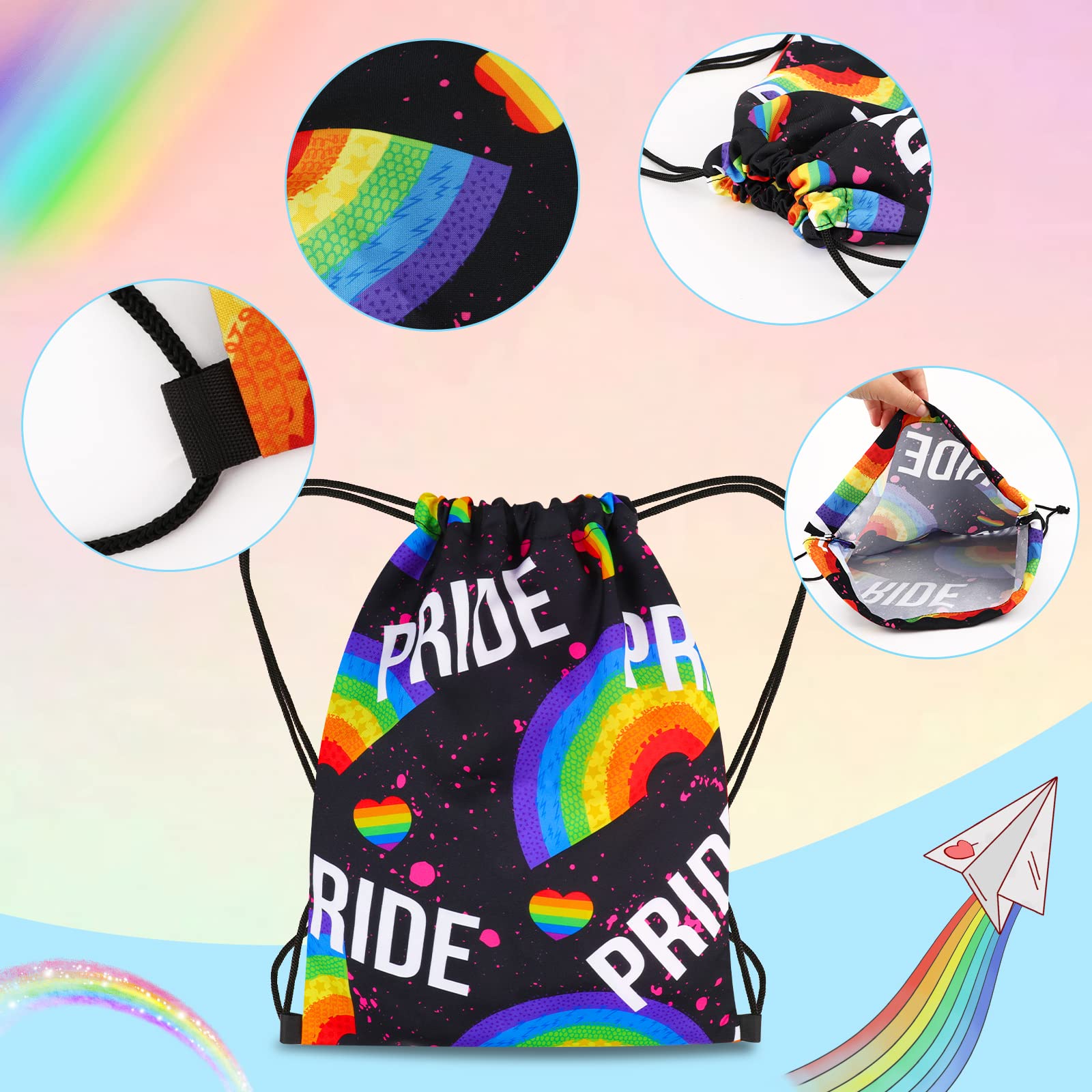 howaf-pride-regenbogen-turnbeutel-2er-set-nylon image 2
