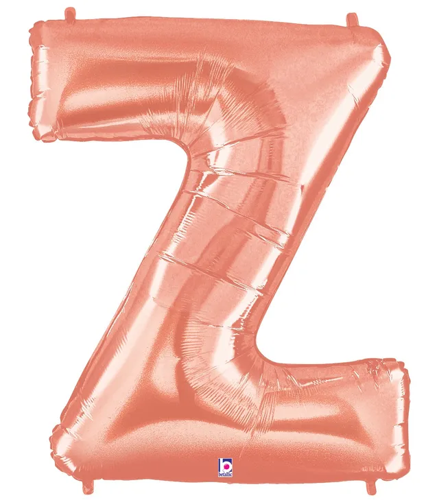 betallic-buchstabe-z-ros-gold-folienballon-34-zoll-megaloon image 1