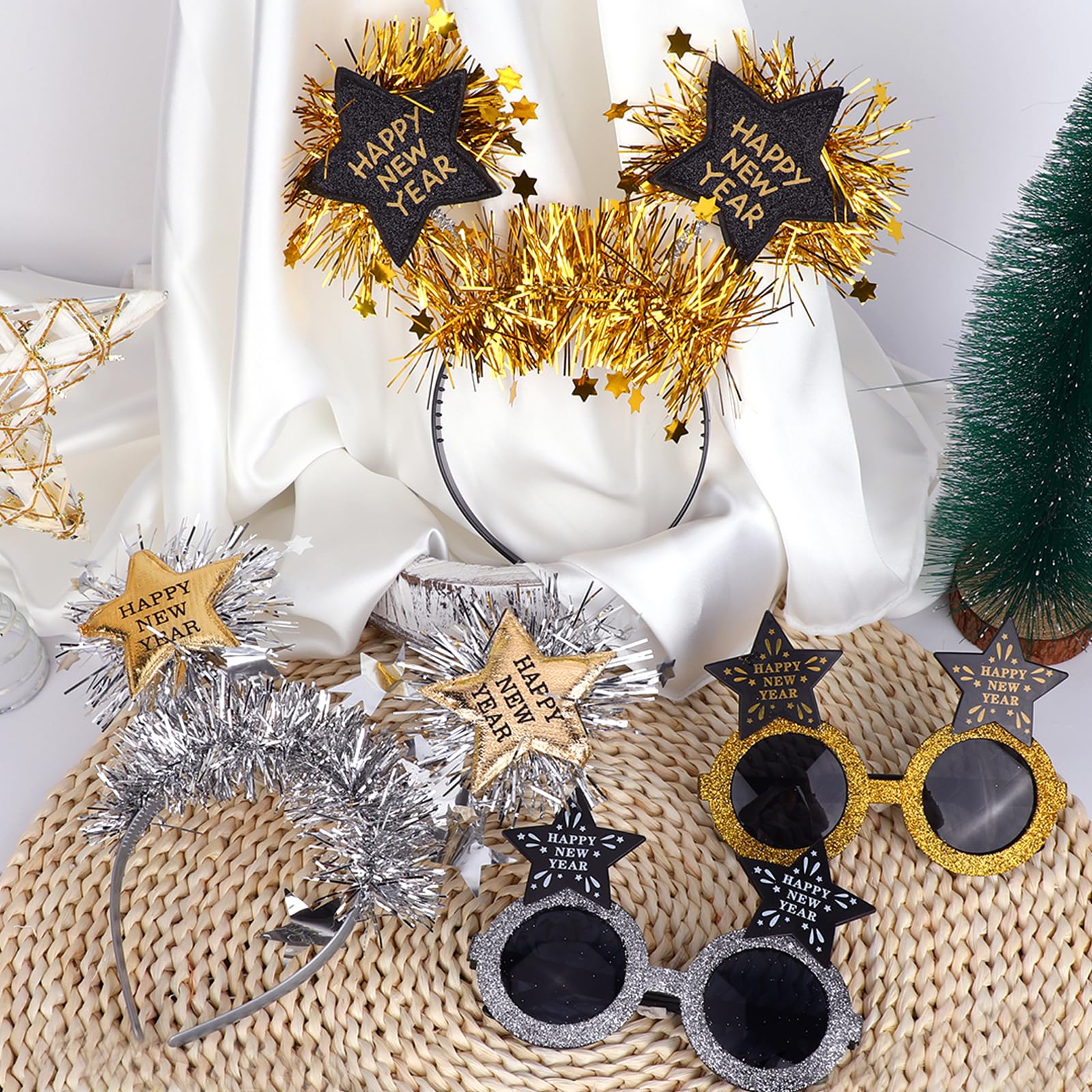 howaf-silvester-haarreif-brille-set-4-tlg-schwarz-gold-2027 image 5