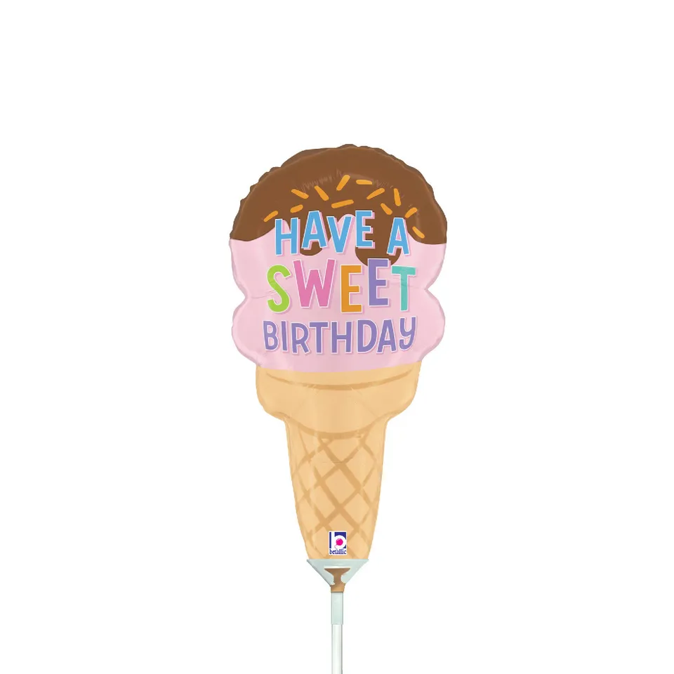 betallic-foil-sweet-birthday-ice-cream-cone-folienballon-36cm image 1