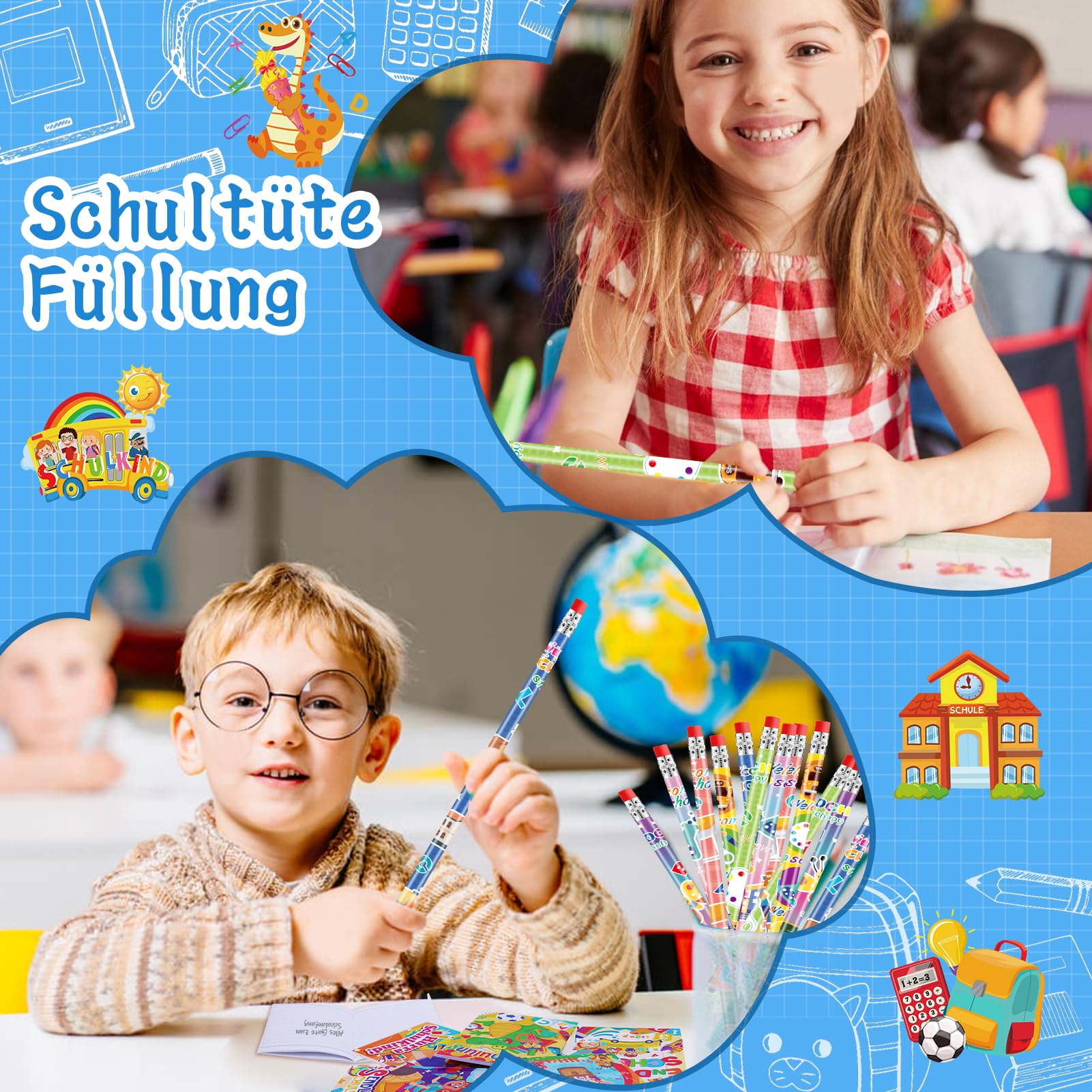 howaf-endlich-schulkind-set-notizbuch-bleistifte-24-tlg image 6
