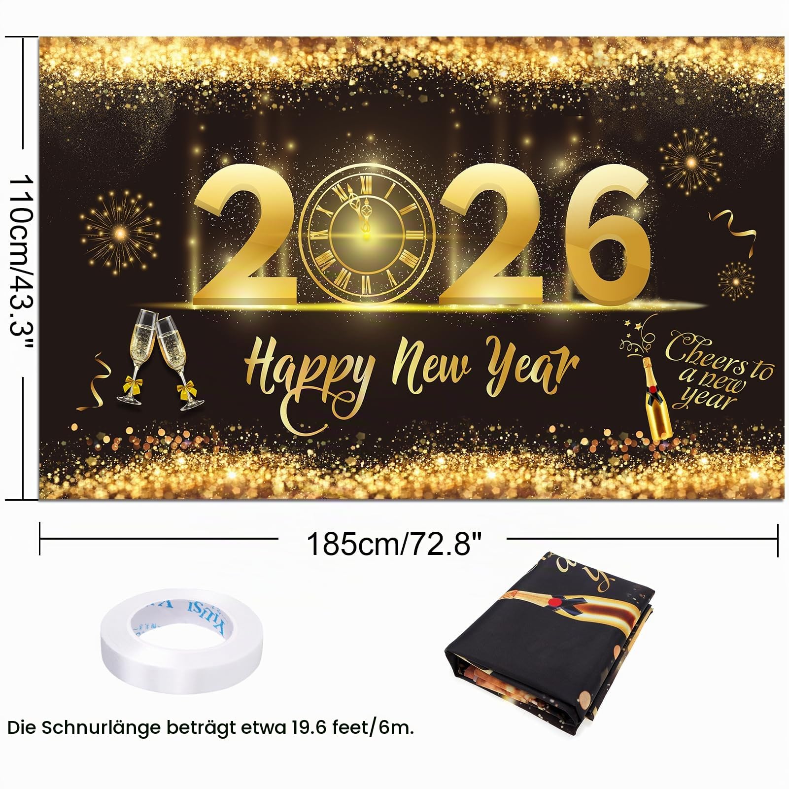 howaf-silvester-banner-2027-schwarz-gold-185x110-cm image 2