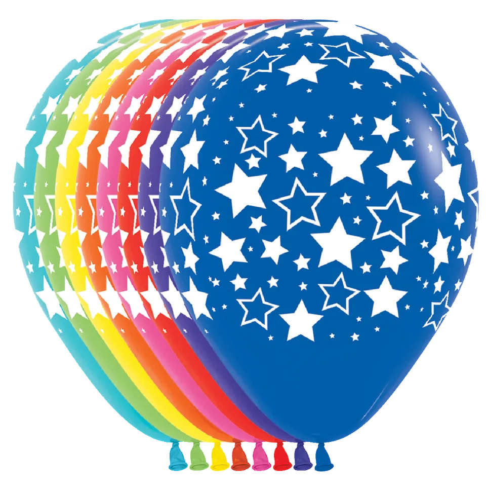 betallic-deluxe-bold-stars-latexballon-11-zoll-50-stk-sortiert image 1
