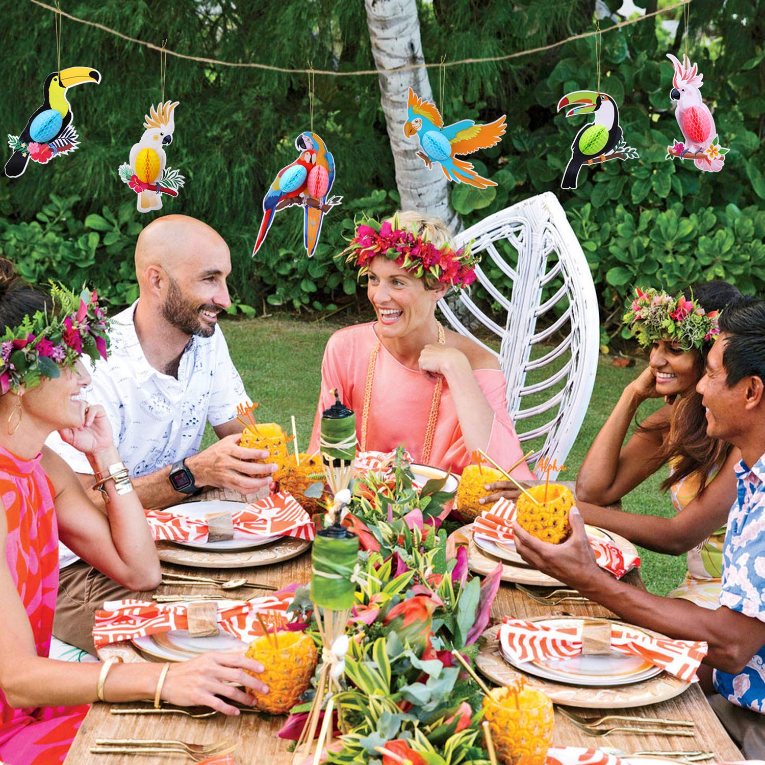 howaf-papagei-h-ngedeko-tropische-vogel-deko-6-st-ck-hawaii image 4