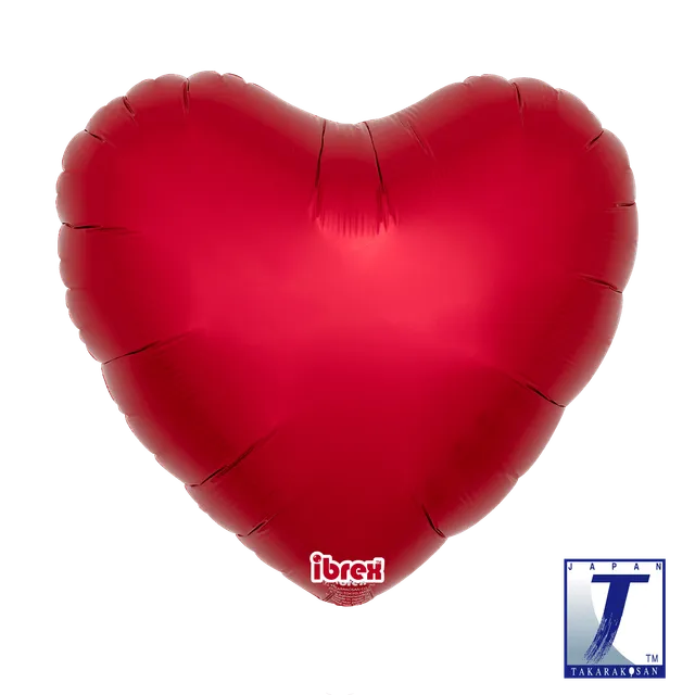 takara-ibrex-heart-14-zoll-folienballon-metallic-rubinrot image 1