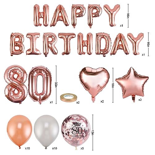 howaf-80-geburtstag-deko-luftballon-set-ros-gold-59-teilig image 8