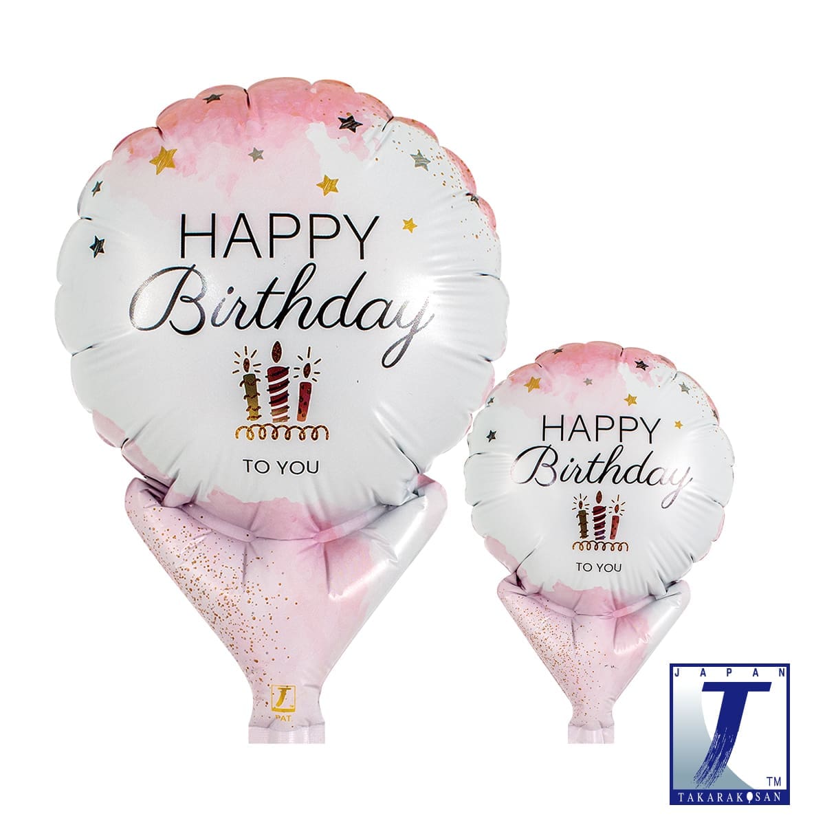 takara-upright-round-5-luftballon-birthday-pink image 1