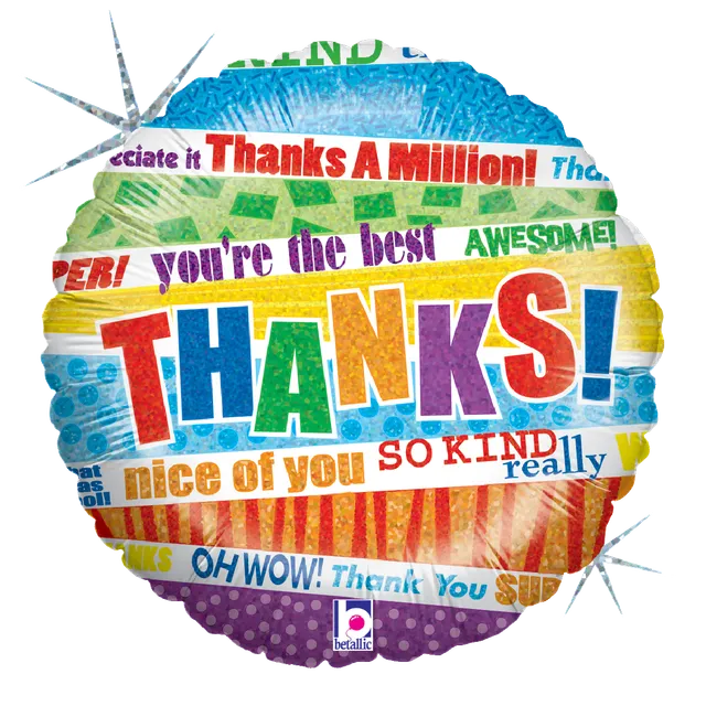 betallic-foil-balloons-lots-o-thanks-folienballon-9-flach-holografisch image 1
