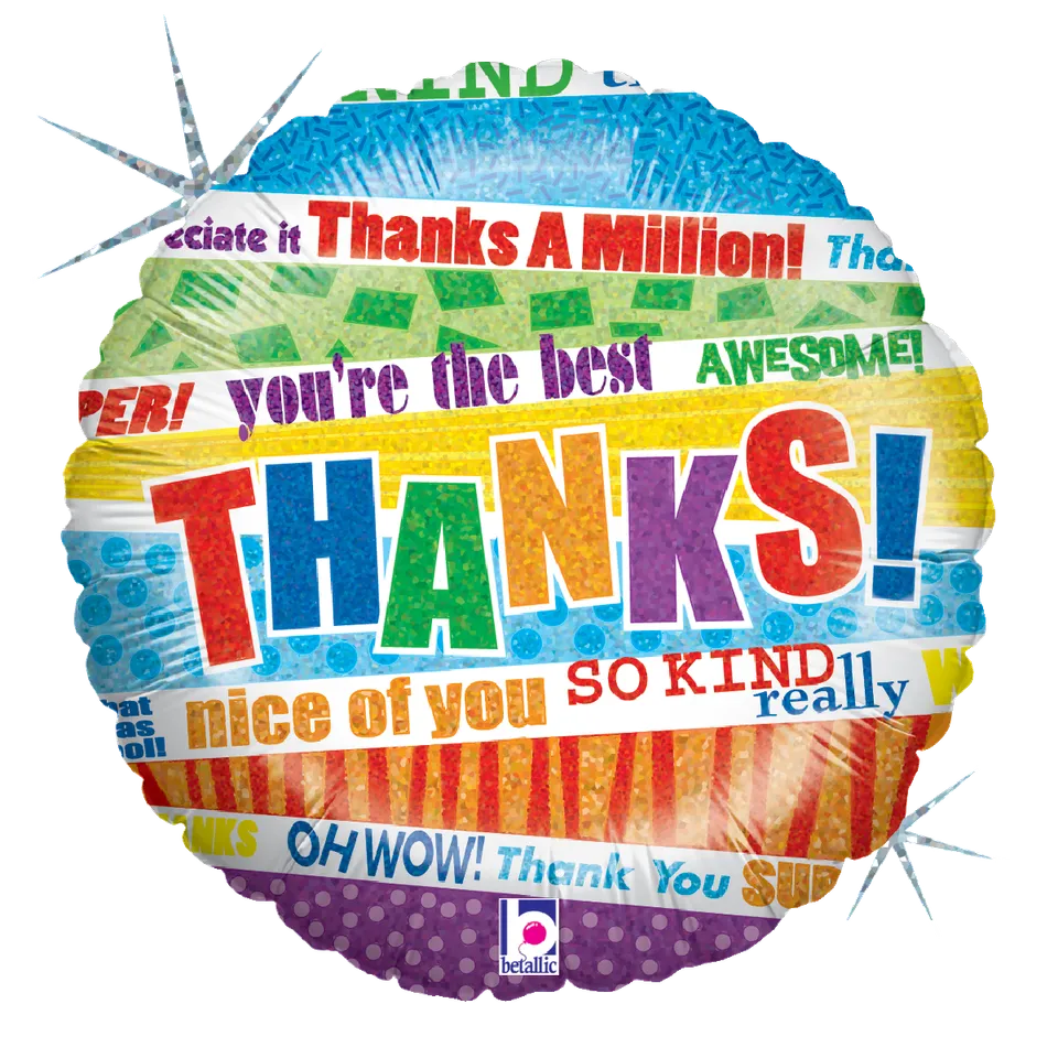 betallic-foil-balloons-lots-o-thanks-folienballon-9-flach-holografisch image 1