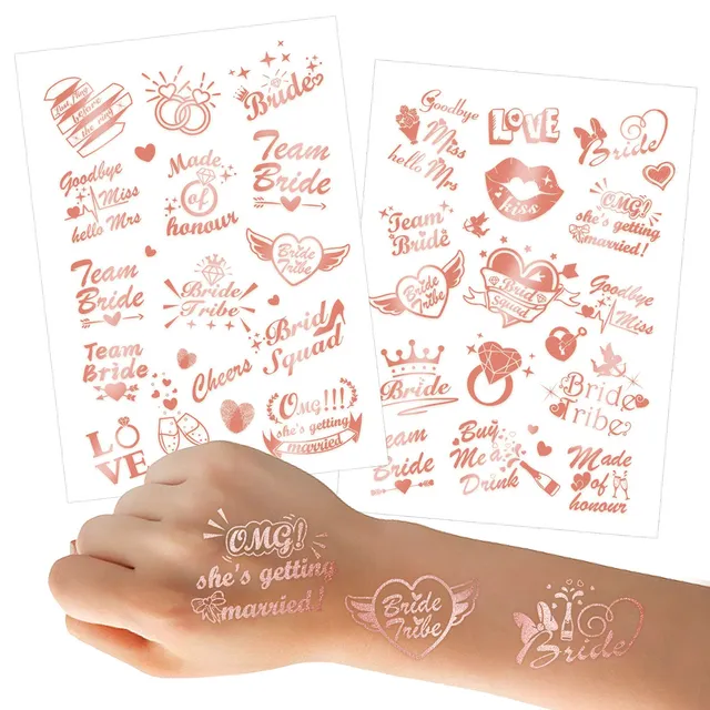 howaf-jga-tattoo-set-rose-gold-tempor-r-100-st-ck image 1