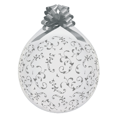 zibi-stufferballon-silberne-ornamente-transparent-40-45-cm image 1