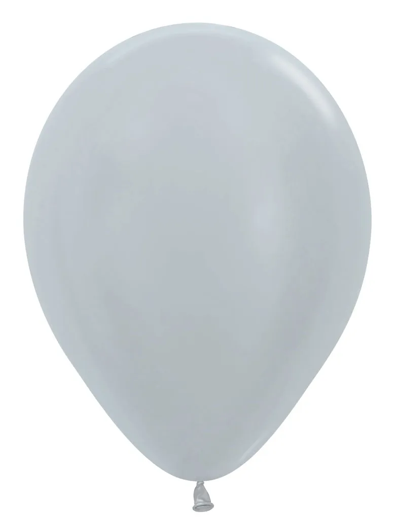 betallic-metallic-silver-latexballon-11-10-st-ck-silber image 1