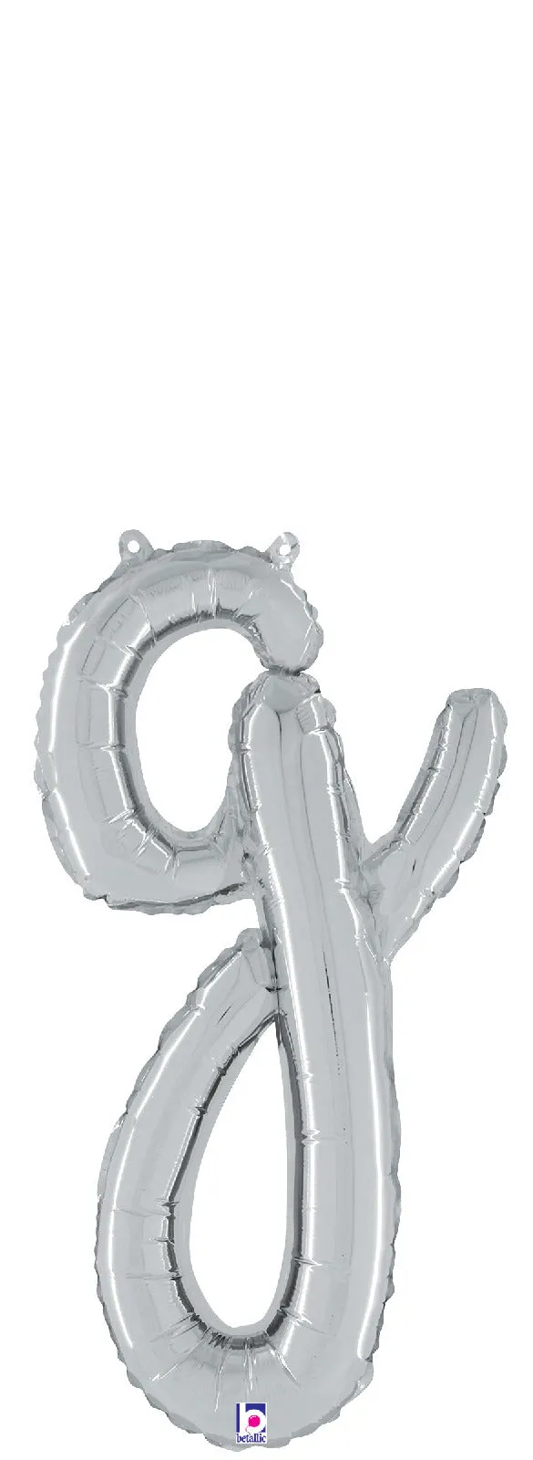 betallic-foil-balloons-script-buchstabe-g-folienballon-silber-61-cm image 1