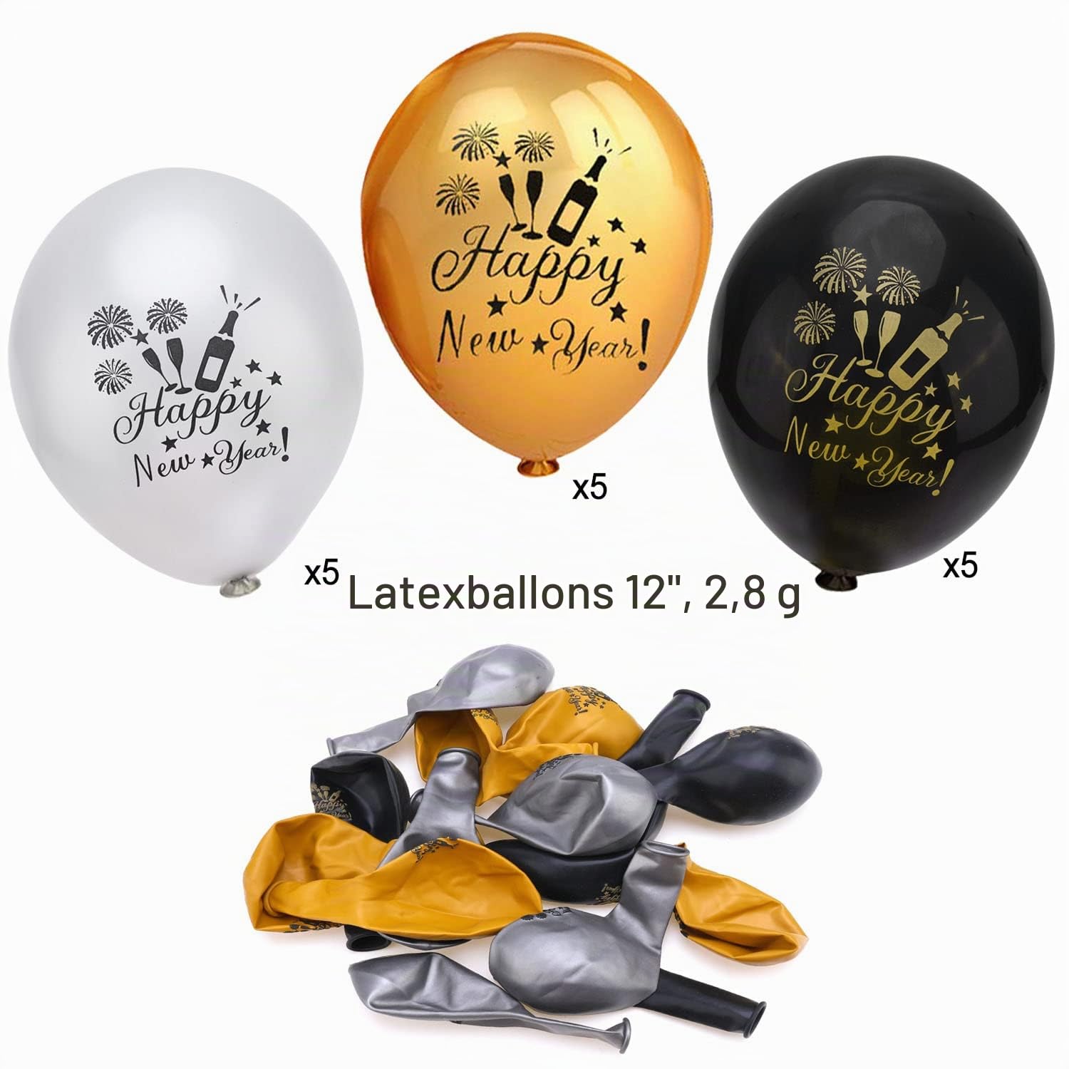 howaf-silvester-deko-2027-party-set-43tlg-silber-stil-a image 5