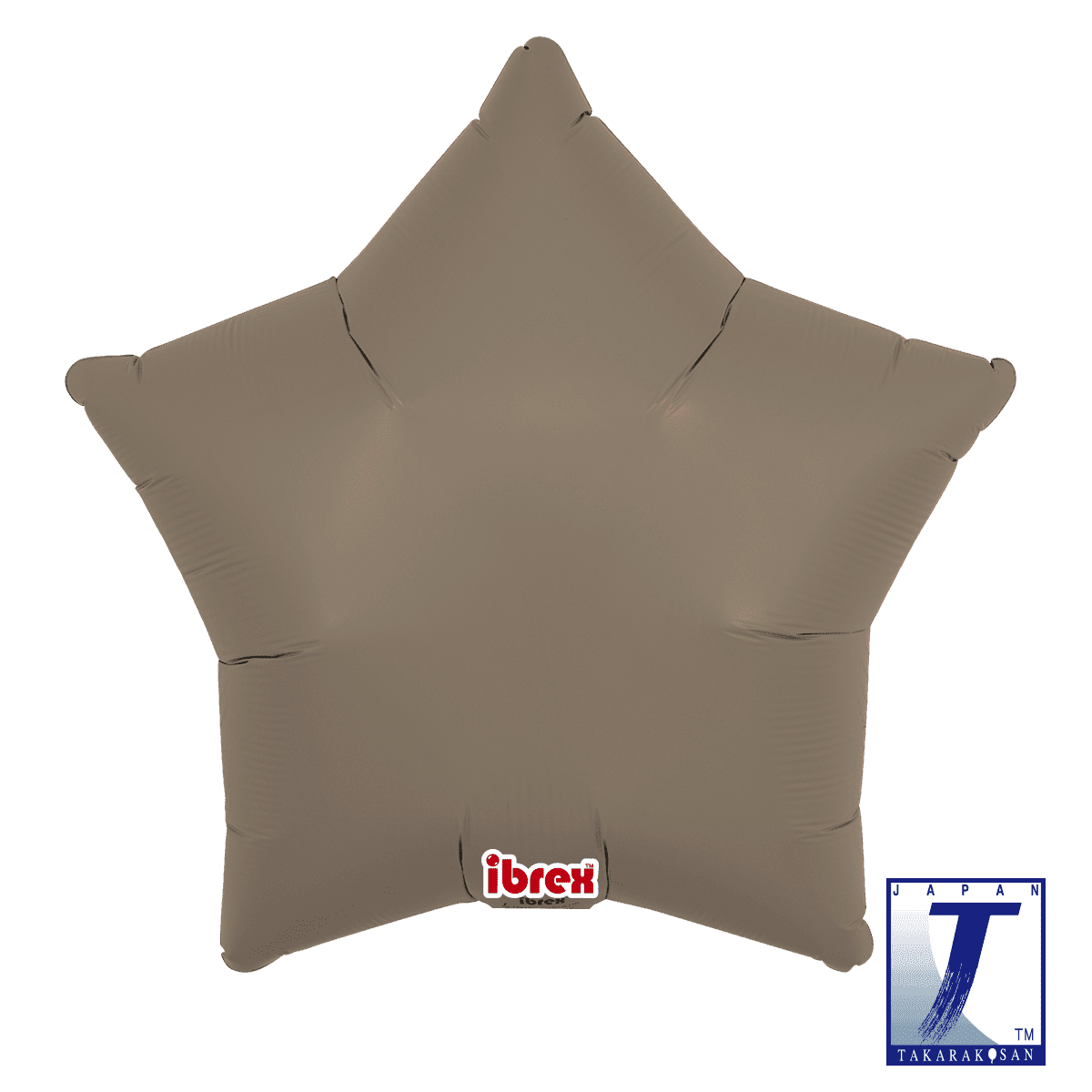 takara-ibrex-star-15-zoll-ballon-taupe-stern image 1